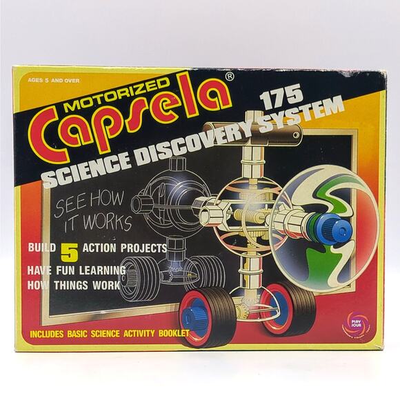 Vintage Capsela Motorized Science Discovery System 175 1990 STEM Kit Projects - Picture 3 of 5